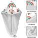 Creative Doodle Rainbow Dry Hair Cap Set | 2 Piece Quick Drying Towel & Button Headband - Super Absorbent Soft & Comfortable - Buy Online on GoSupps.com