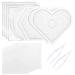 Perler Bead Pegboards, Dedoot 18 Pieces 5mm Fuse Bead Board Clear Plastic Perler Bead Design Square Boards (10 Board + 6 Ironing Paper + 2 Beads Tweezers) for Kids DIY Craft Beads