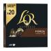 LOR Espresso Forza 9 Coffee Capsules - Intense & Full-Bodied Nespresso Compatible (20 Pods) | Shop Internationally - Buy Online on GoSupps.com