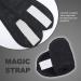 TSHAOUN 6-Piece Adjustable Spa Headbands for Makeup Yoga Shower & Sports - Black Hair Straps with Magical Adhesive Tape - Buy Online on GoSupps.com