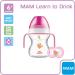 MAM Learn to Drink Cup and Soother 6 Months 190ml (Pink) - Best Training Cup for Babies - Buy Online on GoSupps.com