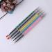 Waldd 5-Piece Nail Art Brush Set - Double Ended Dotting Tools with Multi-Colored Nail Brushes for Manicure Care - Buy Online on GoSupps.com