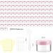 100 Pieces Mini Clear Cosmetic Bottles 5ml - Transparent Cream Glass Containers for Lip Balm & Lotion - Screw Cap Rice Set - Buy Online on GoSupps.com