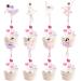 Keaziu 32 Pcs Ballerina Cupcake Toppers Colorful Girl Cupcake Toppers Ballet Dancer Girls Cupcake Toppers Dancing Cupcake Toppers for Wedding Baby Shower Birthday Decoration Girl 8 Pink 8