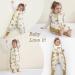 Winter Baby Sleep Sack with Feet - 2.5 TOG Cotton Sleep Bag for Newborns 12-24 Months - Mustard Animal M - Buy Online on GoSupps.com