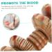 Minkissy Wooden Massager with 6 Wheels - Versatile Back Neck & Shoulder Tool for Muscle Relief | Premium Wooden Roller for Home Therapy - Buy Online on GoSupps.com