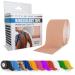 Titanium Sports Kinesiology Tape - 5m Roll of Elastic Water Resistant Tape for Support & Muscle Recovery - Quality Sports Tape Beige