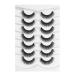 3D Clear Band false eyelashes natural look cat eye wispy fake eyelashes short supernatural cross soft reusable eyelash 7 pair Happy Heartbeat (No.207)