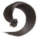 Black bonding extensions made of 100% remy real hair - 25 x 0.5g 60cm smooth strands - long hair with keratin bondings U -tip as hair extension and hair seal in the color #1 black