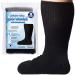 IMPRESA Extra Wide Socks for Men and Women - 2 Pairs - Ideal for Lymphedema Swollen Feet Legs and Calves - Great as Bariatric Hospital Socks or Cast Socks - Stretches up to 30 Inches (Black)