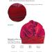 Satin Silk Bonnet for Women Sleep Cap with Wide Elastic Band - Wine - Buy Online on GoSupps.com