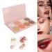 Buy 4-in-1 Blush Palette | 8 Colors Matte & Pearlescent Makeup - Long Lasting Face Highlighter & Eyeshadow - Buy Online on GoSupps.com