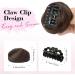 REECHO 2 PCS Mini Claw Clip in Messy & Cat Ears Hair Bun Extensions Wig Accessory Updo Hairpieces for Women Girls (Pack of 2-3" Straight Dark Chocolate Brown) Pack of 2 - 3" Straight Dark Chocolate Brown - Buy Online on GoSupps.com