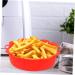 Zerodeko Home Accessories Air Fryer Pan Baking Pans Airfryer Oven Baking Pan Replaceable Air Fryer Liner Household Baking Mat Red 21X21X5.2CM - Buy Online on GoSupps.com