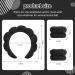 Hope&Luck 4Pcs Spa Headband Set for Women - Black Terry Cloth Hair Band for Washing Face - Bubble Sponge Headband and Wristband - Buy Online on GoSupps.com