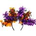 Halloween Headbands for Women - Pumpkin Ghost Bat Skeleton Colorful Wool Strips Halloween Hair Bands | Halloween Accessories for Adults Halloween Headwear Favors - Buy Online on GoSupps.com