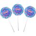 Bubble Gum XL Large Wheel Lollies - Swirl Lollipops - Party Favour - Sweets - Rock Candy 75g 4 Inch Diameter 9 Inch Length (X 1) - Buy Online on GoSupps.com