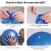 Kalovin Pilates Ball - 9 Inch Mini Exercise Ball for Yoga, Pilates, Barre - Blue - Buy Online on GoSupps.com