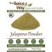 The Spice Way Jalapeno Powder - 4 oz Hot Pepper Powder from Pure Dried Chile Pods - Buy Online on GoSupps.com