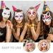 Buy Zerodeko White Cat Masks - 9 Pack DIY Paintable Fox & Cat Half-Face Masquerade Masks for Cosplay - Buy Online on GoSupps.com
