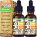 NUSAVA Vitamin B12 Liquid Drops Bundle, Strawberry Flavored D3 K2, & Vanilla Flavored D3 K2 - Potent Liquid Vitamins for Heart, Energy, Brain & Immune Support - Non-GMO, Gluten-Free, 2pk Each - Buy Online on GoSupps.com