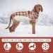 Kuoser Warm Dog Jacket - Reflective Windproof Winter Coat for Small & Large Dogs - Fashionable Red Coat with Dishes - Buy Online on GoSupps.com