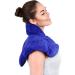 Microwavable Heating Pad for Neck and Shoulders - 5 Lb. Heavy Duty Weight - Deep Heat Therapy - Neck and Shoulder Relief - Stress and Anxiety Relief - Scented Blue - Buy Online on GoSupps.com