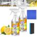 Mr Material Kitchen Foam Cleaner Kitchen Foam Cleaner Powerful Stain Removing Foam Cleaner Multi-Purpose Foam Cleaner (2 Pcs)