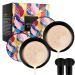 Indicativet Mushroom Head Air Cushion CC Cream Long-Lasting Waterproof Moisturizing Concealer Foundation Natural Look (Natural+Ivory)