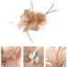 minkissy Fascinator Clip Bridal Hair Clip Fascinator Hat Hair Side Clip Elegant Floral Hair Pin Flowers Shaped Party Wedding Headdress for Women Lady (Nude) Fascinators White Hair Clips Hat Clip Nude Pink - Buy Online on GoSupps.com