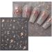 JMEOWIO Self-Adhesive Moon Star Nail Art Stickers - 9 Sheets | Colorful Sun Nail Supplies for Design Decoration - Buy Online on GoSupps.com