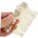 DOITOOL Alloy Rhinestone Hair Comb Pearl Headpiece Wedding Side Comb Bridal Headdress Diamond Hair Clips Tiara Bridal Hair Comb Accessories Rhinestones Flower Girl Bridesmaid - Buy Online on GoSupps.com