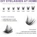 Individual Lashes Extension Kit 70 Wide-Stem 9-15mm Mix False Eyelashes with Lash Glue and Applicator - DIY Natural Portable Cluster Lashes Kit - Pack of 1 (FD20 Light Suit) - Buy Online on GoSupps.com