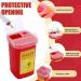 20 Pcs 1 Quart Flip Top Sharps Container - Small Portable Disposal Bin for Tattoo Parlors, Office, Barbershop, Home & Travel - Red, 6x4x3 - Buy Online on GoSupps.com