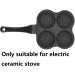 LAKEINX Pan 4-Hole Pancake Omelet Eggs Pan Frying Pot Breakfast Maker Kitchen Utensil Saucepan Cookware - Buy Online on GoSupps.com