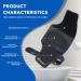 Plantar Fasciitis Relief Brace | Adjustable Arch Support for Flat Feet | Compression Bands with Gel Pad - Black for Men & Women - Buy Online on GoSupps.com