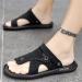 Orthopedic Man Bunion Corrector Sandals with Toe Separator - Black Size 10 - Buy Online on GoSupps.com