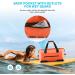 Gonex 80L Waterproof Duffle Bag for Travel, Kayaking & Boating - Orange - Buy Online on GoSupps.com