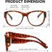 Myiaur Blue Light Blocking Glasses for Women | Trendy Fit Over Eyewear for Computer Reading TV Phone & Gaming - A02 Tortoise Frame Clear Lens - Buy Online on GoSupps.com