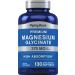 Piping Rock Magnesium Glycinate | 375mg | 130 Count | Premium & High Absorption | Quick Release Softgels | Non-GMO & Gluten Free Formula
