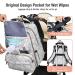 Tonyee Wrap Backpack - Stylish Diaper Bag & Travel Essentials for Parents - Gray-White Removable Crossbody & Bottle Support - Buy Online on GoSupps.com