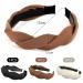 Nayyana Fashionable 3-Piece Wide Braided Headbands for Women & Girls - Non-Slip Hair Accessories in 3 Colors - Buy Online on GoSupps.com
