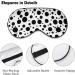 Chaotic Black Dots Sleep Mask for Women | Adjustable Eye Shades Cover with Elastic Strap - Perfect for Sound Sleep - Buy Online on GoSupps.com