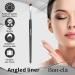 Bon-cl Fine Angled Eyeliner Brush - Professional Makeup Tool for Gel, Liquid, Cream, and Powder Eye Cosmetics - Golden Handle - Buy Online on GoSupps.com