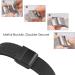 ViCRiOR Black Stainless Steel Mesh Band for Amazfit GTS/Bip - Quick Release Replacement Bracelet - Buy Online on GoSupps.com