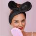 Hair Band Plush Headband Hair Loop Elastic Rabbit Ears Facial Head Wrap for Makeup Face Wash Shower Spa Ajustable Hair Accessories for Girls and Women (Black) - Buy Online on GoSupps.com