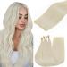 Hetto Remy Genius Extensions Tressen real hair blond treat extensions real hair virgin treat real hair hair recovery white blond 55 cm #1000 100g 55cm 4-2 VGHW #1000