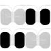 LotFancy TENS Unit Replacement Pads 4PCS 4.3 x 6 Adhesive Electrode Pads for Electrotherapy EMS Muscle Stimulation Machine Butterfly Shape