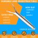 Professional Stainless Steel Tongue Scraper - Medical Grade Cleaner for Bad Breath & Oral Care - Buy Online on GoSupps.com