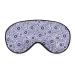 Blue and White Paisley Sleep Mask for Women Adjustable Sleeping Eye Shades Cover with Elastic Strap